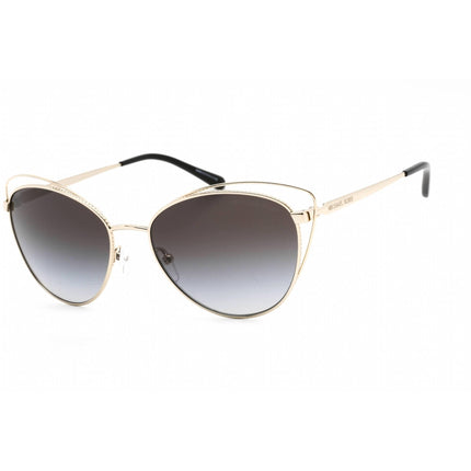 Michael Kors Women's Sunglasses - Full Rim Light Gold Metal Cat Eye | 0MK1117 10148G ,