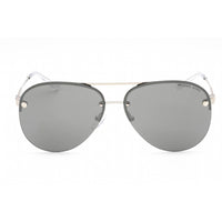 Michael Kors Women's Sunglasses - Half Rim Silver/Black Aviator | 0MK1135B 10156G ,