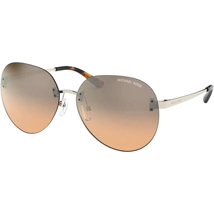 Michael Kors Women's Sunglasses - Light Gold Round Frame | MICHAEL KORS 0MK1037 12128Z ,