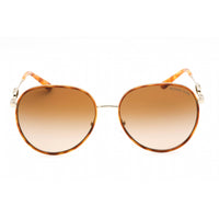 Michael Kors Women's Sunglasses - Light Gold/Amber Tortoise Aviator | 0MK1128J 10143B ,