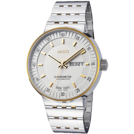 Mido Men's Automatic Watch - All Dial White Cream Dial Steel Bracelet| M83409B111 ,