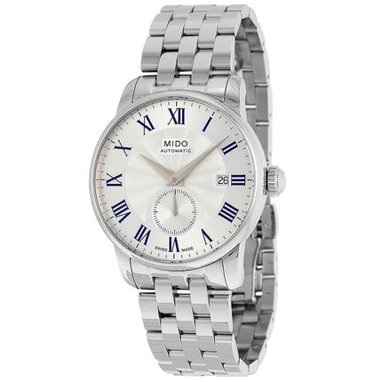 Mido Men's Automatic Watch - Baroncelli II Silver Dial Steel Bracelet| M86084211 ,