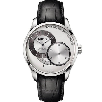 Mido Men's Automatic Watch - Belluna II Silver Dial Black Strap | M0244441603100 ,