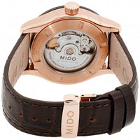 Mido Men's Automatic Watch - Multifort Brown Dial Leather Strap | M0188303629200 ,