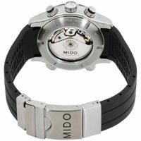 Mido Men's Chrono Watch - Multifort Silver Dial Black Rubber Strap | M0059141703000 ,