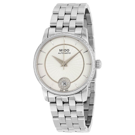 Mido Women's Diamond Watch - Baroncelli II Stainless Steel Bracelet | M0072076103600 ,