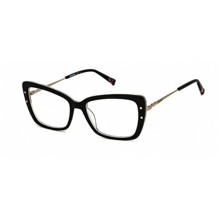 Missoni Men's Eyeglasses - Full Rim Black Plastic Aviator Shape Frame | MIS0028 807 00 ,