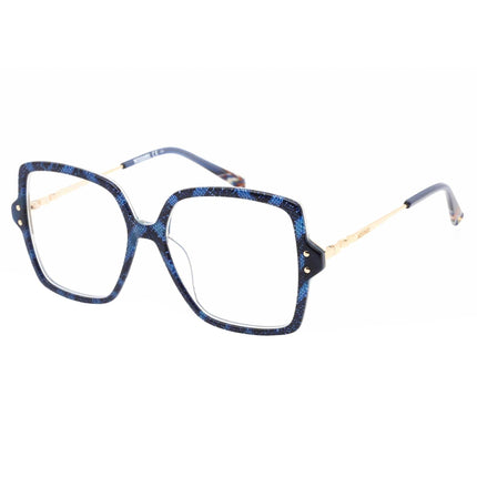 Missoni Women's Eyeglasses - Blue Pattern Metal Butterfly Frame | MIS 0005 0S6F 00 ,