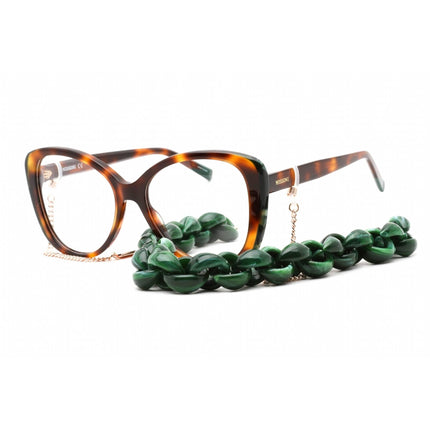 Missoni Women's Eyeglasses - Havana Green Plastic Cat Eye Frame | MIS 0093/N 0PHW 00 ,