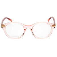 Missoni Women's Eyeglasses - Peach Plastic Round Frame Clear Lens | MIS 0050 0733 00 ,