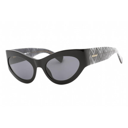 Missoni Women's Sunglasses - Black Cat Eye Shape Frame Grey Lens | MIS 0078/S 0807 IR ,