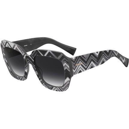 Missoni Women's Sunglasses - Black Pattern Plastic Square Frame | MIS 0079/S 0S37 ,