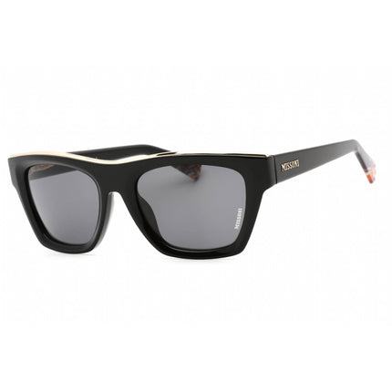 Missoni Women's Sunglasses - Black Rectangular Frame Grey Lens | MIS 0067/S 0807 IR ,