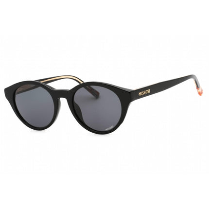 Missoni Women's Sunglasses - Black Round Plastic Frame Grey Lens | MIS 0030/S 0807 IR ,