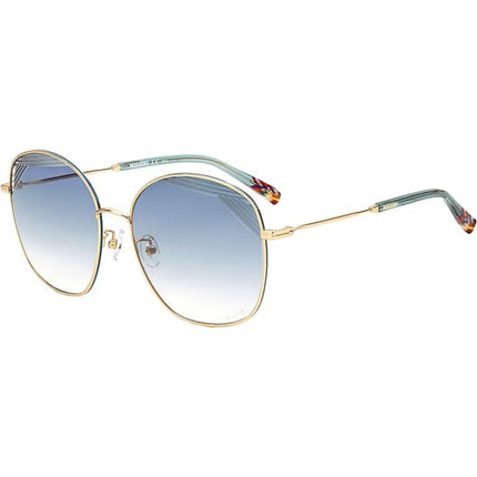 Missoni Women's Sunglasses - Gold Green Plastic Full Rim Frame | MIS 0014/S 0PEF ,