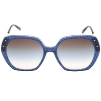 Missoni Women's Sunglasses - Gradient Blue Brown Lens Oversized | MIS 0025/S 0PJP 98 ,