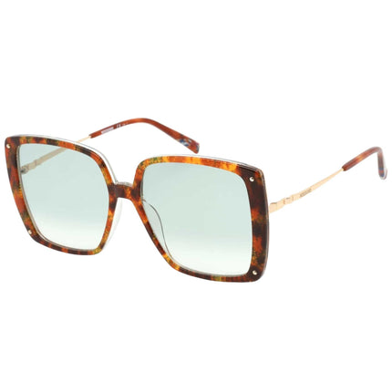 Missoni Women's Sunglasses - Green Shaded Lens Square Frame | MIS 0002/S 02NL 9K ,