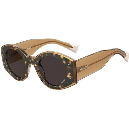 Missoni Women's Sunglasses - Havana Beige Plastic Cat Eye Frame | MIS 0064/S 0XLT ,