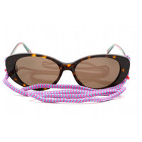 Missoni Women's Sunglasses - Havana Oval Plastic Frame Brown Lens | MMI 0047/S 086 70 ,