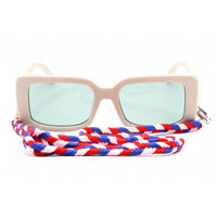 Missoni Women's Sunglasses - Ivory Rectangular Frame Green Lens | MMI 0087/S SZJ QT ,