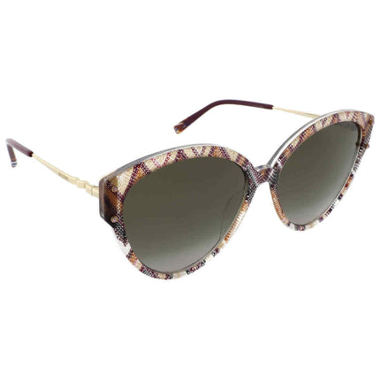 Missoni Women's Sunglasses - Plum Multicolor Cat Eye Frame | MISSONI MIS 0004/S S ,
