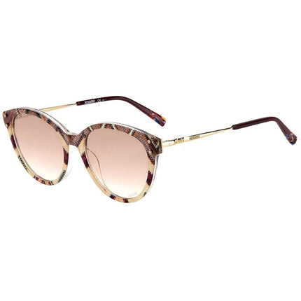 Missoni Women's Sunglasses - Plum Multicolor Plastic Cat Eye Frame | MIS 0026/S 05ND ,