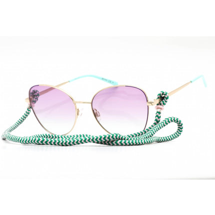 Missoni Women's Sunglasses - Violet Shaded Green Lens Metal Frame | MMI 0038/S S9E WK ,