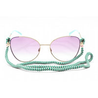 Missoni Women's Sunglasses - Violet Shaded Green Lens Metal Frame | MMI 0038/S S9E WK ,