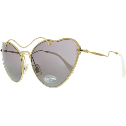 Miu Miu Women's Sunglasses - Antique Gold Butterfly Metal | MIU MIU 0MU55RS 7OE6X165 ,