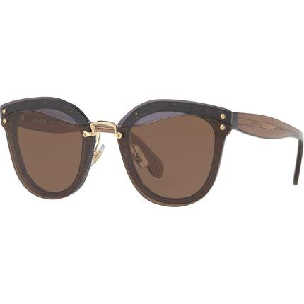Miu Miu Women's Sunglasses - Full Rim Cat Eye Shape Frame | MIU MIU 0MU03TS CMT9L165 ,