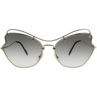 Miu Miu Women's Sunglasses - Gold and Black Butterfly | MIU MIU 0MU 56RS ZVN0A761 ,