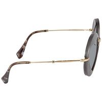 Miu Miu Women's Sunglasses - Grey Mirrored Black Plastic Lenses | 01SS-VA35L062 ,