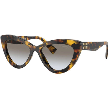 Miu Miu Women's Sunglasses - Honey Havana Plastic Full Rim Cat Eye Frame | 04YS VAU0A7 ,