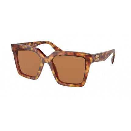 Miu Miu Women's Sunglasses - Light Havana Butterfly Frame Brown Lens | 03YS 4BW2Z1 ,