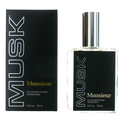 Monsieur Musk by Dana, 4 oz Eau de Toilette Spray for Men ,