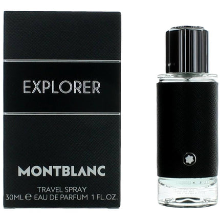Montblanc Men's Eau De Parfum Spray - Explorer Vetiver, Leather Heart Notes, 1 oz ,