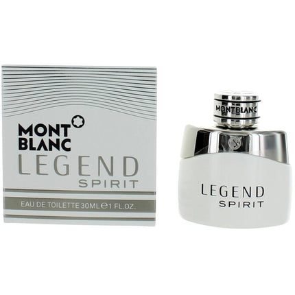 Montblanc Men's EDT Spray - Legend Spirit Lavender and Cardamom Heart Notes, 1 oz ,