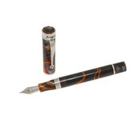 Montegrappa Ducale Grey and Orange Fountain Pen (F) ISDUR2IT ,