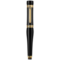 Montegrappa Fountain Pen - F1 Speed Podium Yellow Gold and Black, Fine | ISS1L2BC ,