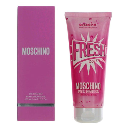 Moschino Pink Fresh Couture by Moschino, 6.7 oz Bath and Shower Gel for Women ,