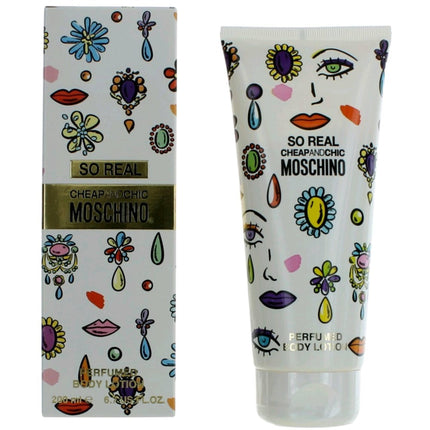 Moschino Women's Body Lotion - Cheap and Chic So Real Floral Fruity Fragrance, 6.7 oz ,
