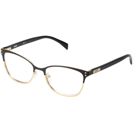 Moschino Women's Eyeglasses - Black Gold Metal Square Frame | MOSCHINO MOS511 02M2 ,