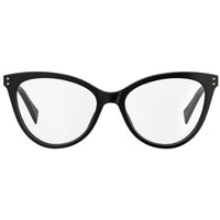 Moschino Women's Eyeglasses - Black Plastic Cat Eye Frame | MOSCHINO MOS503 807 ,