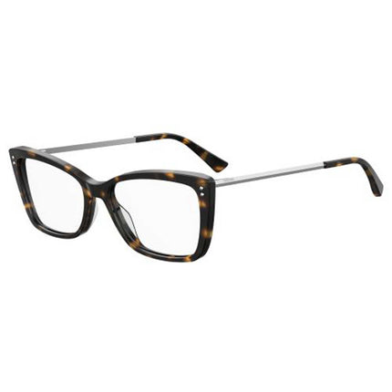 Moschino Women's Eyeglasses - Dark Havana Plastic Cat Eye Frame | MOSCHINO MOS547 86 ,