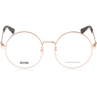 Moschino Women's Eyeglasses - Gold Copper Metal Round Frame | MOSCHINO MOS538/F 0DDB ,