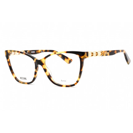 Moschino Women's Eyeglasses - Yellow Havana Plastic Cat Eye Frame | MOS588 0EPZ 00 ,