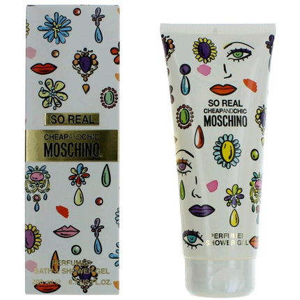 Moschino Women's Shower Gel - Cheap and Chic So Real Floral Fruity Fragrance, 6.7 oz ,