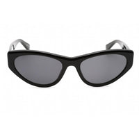 Moschino Women's Sunglasses - Black Cat Eye Plastic Frame Grey Lens | MOS077/S 0807 IR ,