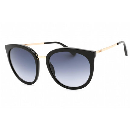 Moschino Women's Sunglasses - Black Round Frame Grey Shaded Lens | MOS083/S 0807 9O ,