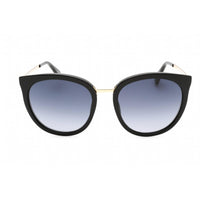 Moschino Women's Sunglasses - Black Round Frame Grey Shaded Lens | MOS083/S 0807 9O ,
